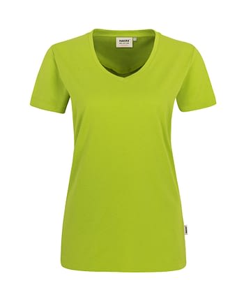 Arbeitskleidung T-Shirt Hakro Performance kiwi für Damen Frontansicht