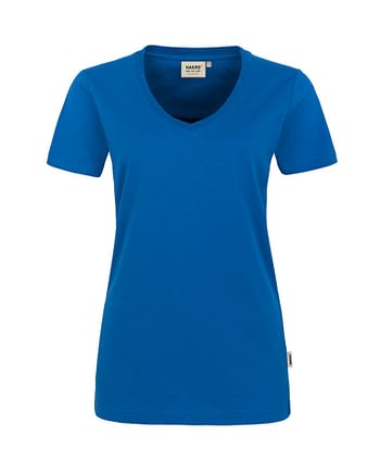 Arbeitskleidung T-Shirt Hakro Performance royalblau für Damen Frontansicht